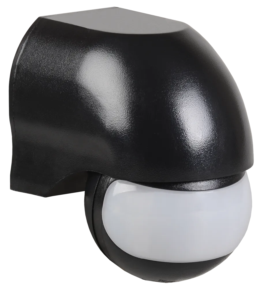 Датчик движения ДД-010 1100Вт 180град 10м IP44 черный IEK