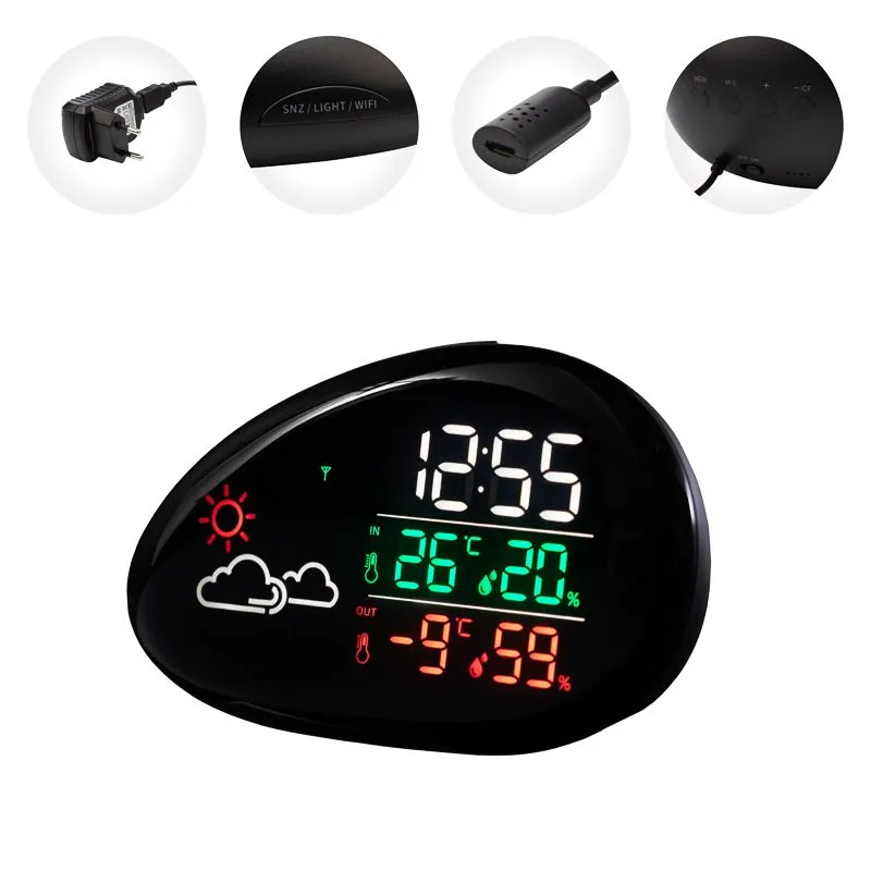 Метеостанция Wi-Fi с цветным дисплеем HALSA - Фото 3