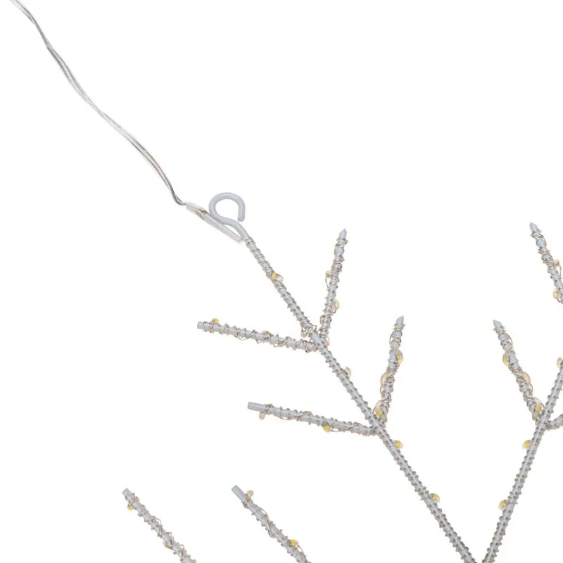 Светодиодная подвесная фигура Снежинка на металлическом каркасе, цвет теплый белый NEON-NIGHT - Фото 5