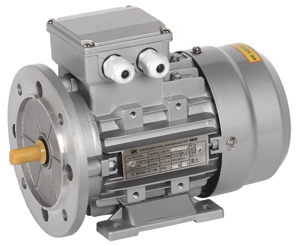 Электродвигатель асинхронный трехфазный АИС 56А2 380В 0,09кВт 3000об/мин 2081 DRIVE IEK