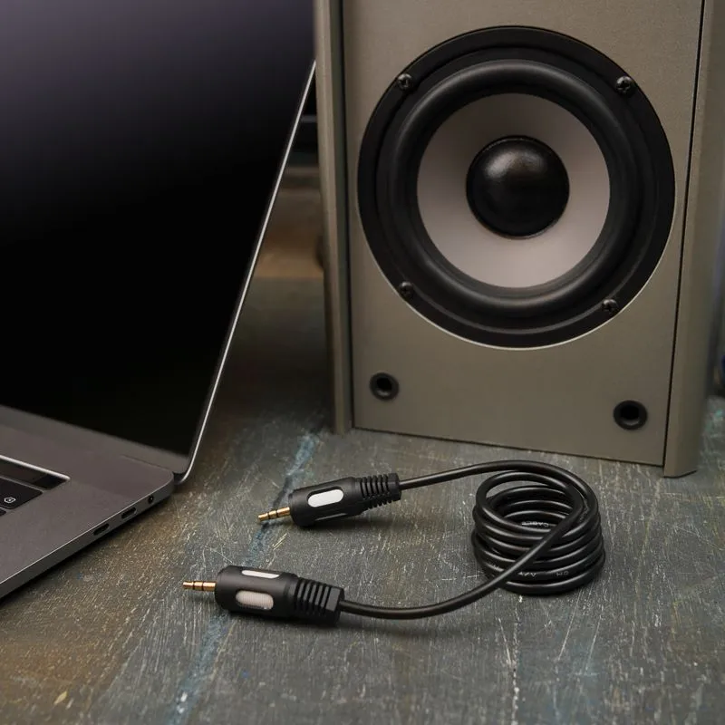 Шнур стерео шт. 3,5мм - стерео шт. 3,5мм 1,5м, Gold REXANT - Фото 2