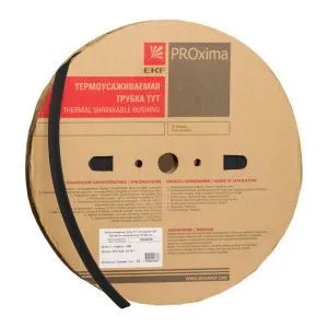 ТУТ нг 50/25 черная рулон EKF tut-50-b