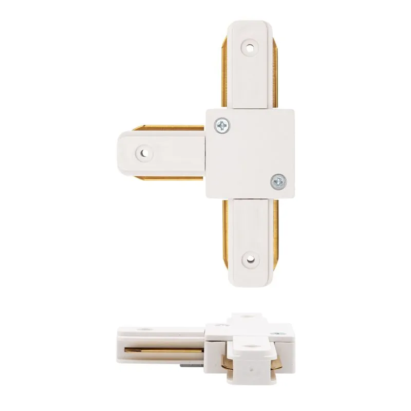 Коннектор для однофазного шинопровода T-образный белый REXANT - Фото 2