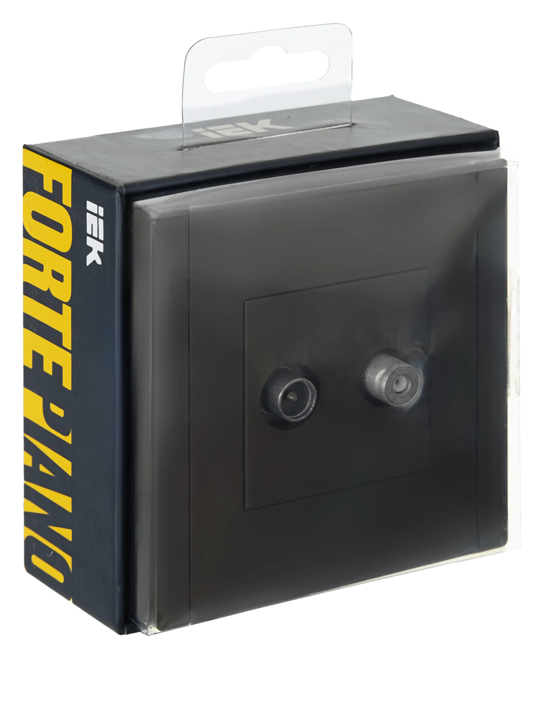 FORTE&PIANO Розетка двойная TV+SAT FP338 серый IEK - Фото 2