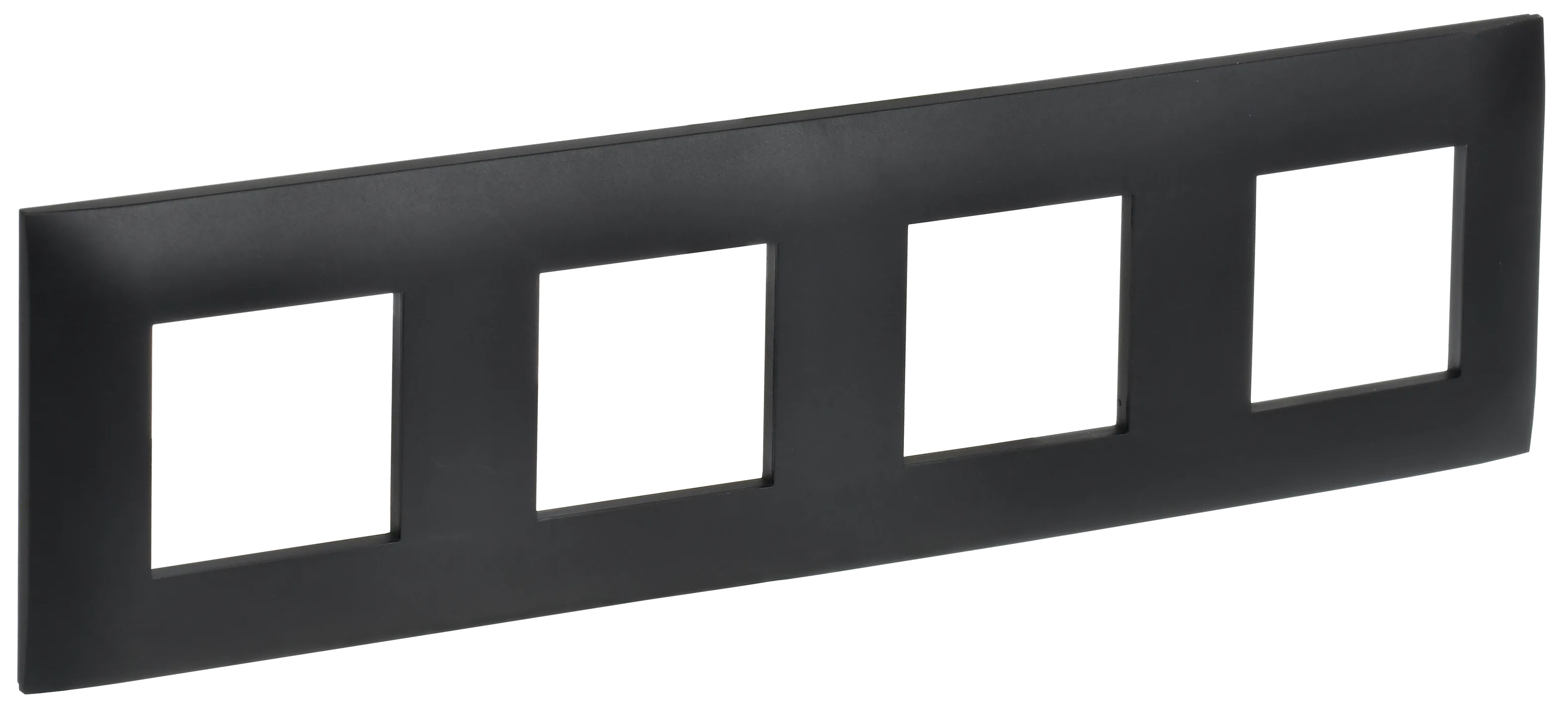 SKANDY Рамка 4-местная SK-F04Bl черный IEK