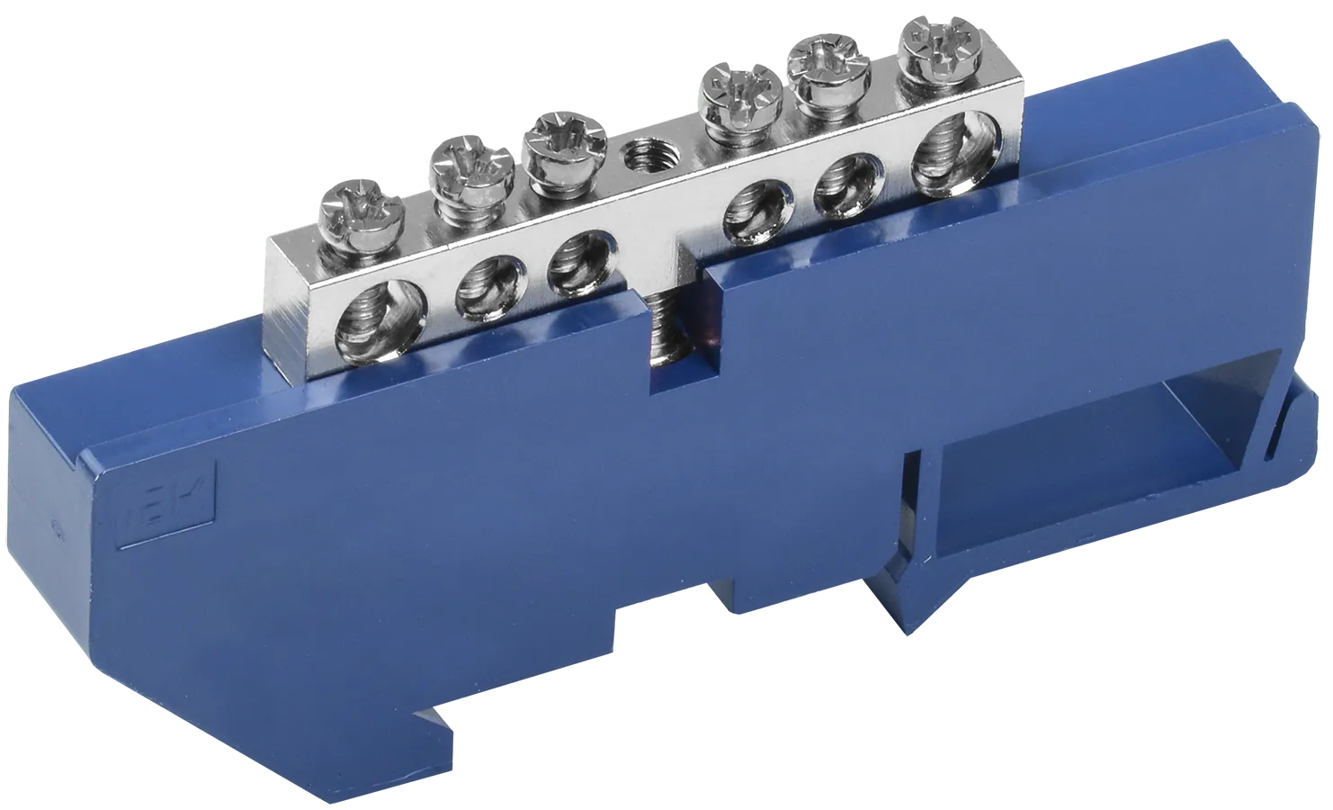 Шина N "ноль" на DIN-изоляторе с никелевым покрытием ШНИ-6х9-6-Д-С IEK