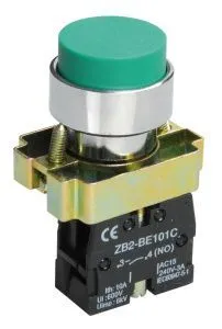 Кнопка управления LAY5-BL31 без подсветки зеленая 1NO IEK BBT70-BL-K06
