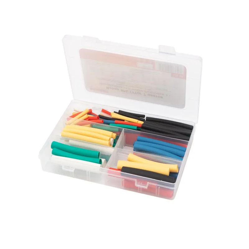 Набор №4 термоусаживаемых трубок СТТК (3:1) с клеевым слоем, 7 цветов, 126 шт., REXANT - Фото 2