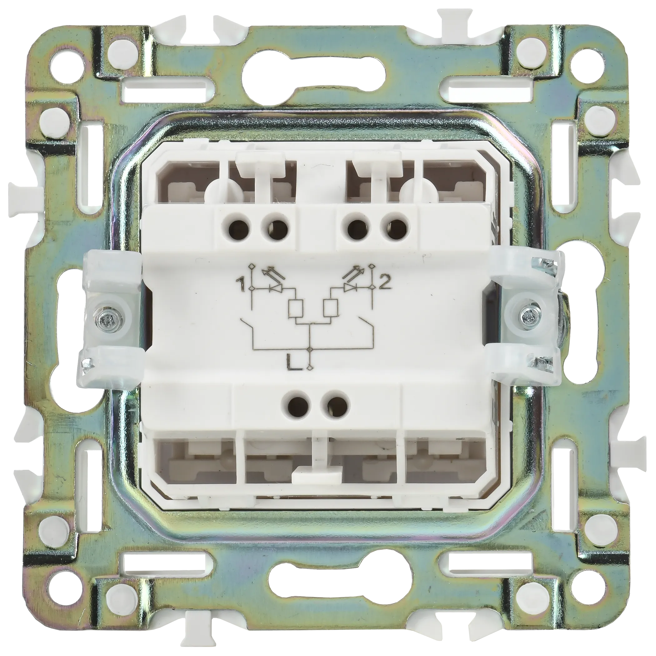 SKANDY Выключатель 2-клавишный с индикацией 10А SK-V09Bl черный IEK - Фото 7