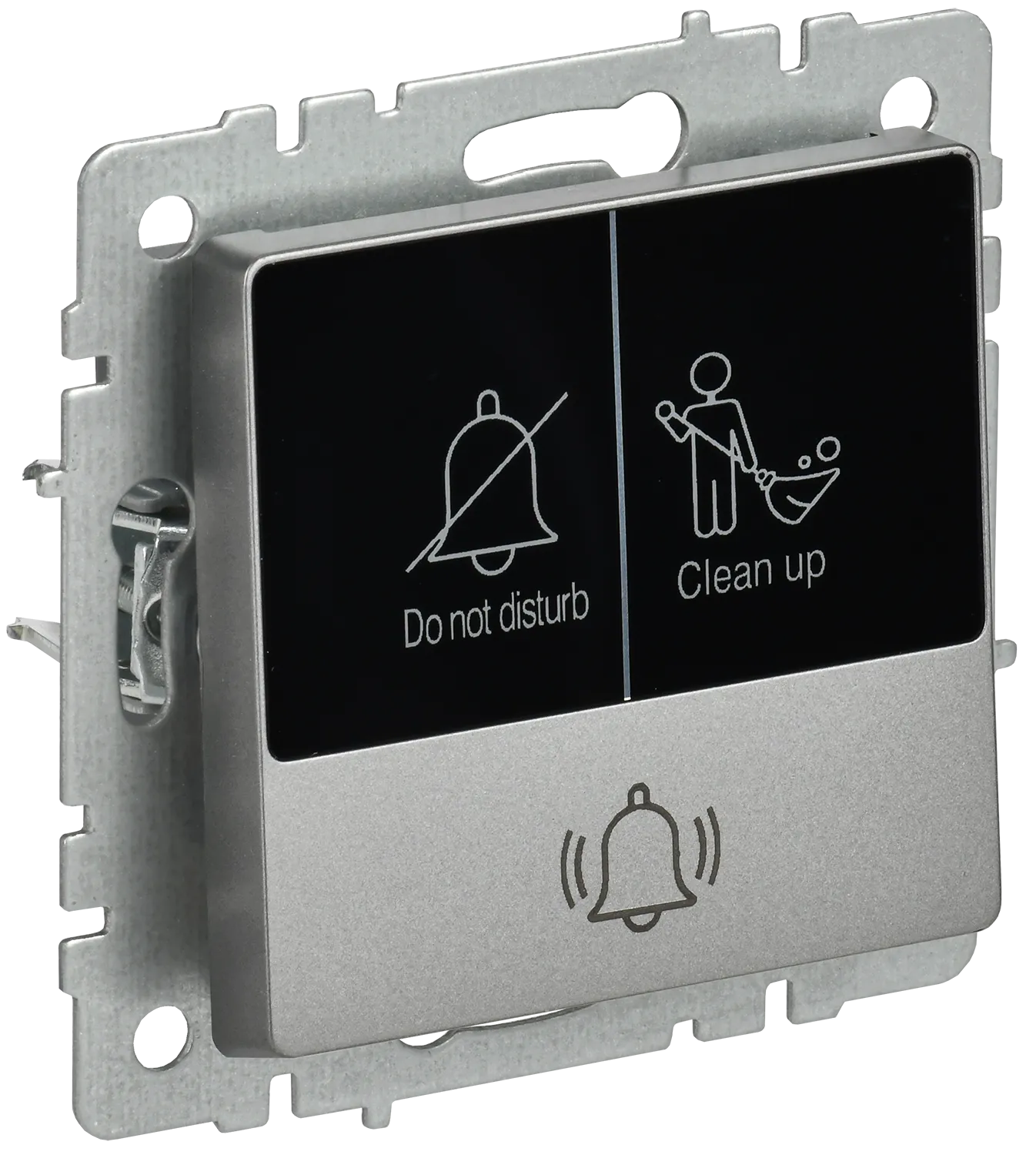 BRITE Кнопка звонка с индикацией для отелей 10А ВС10-1-9-БрС сталь IEK BR-V14-2-10-K46