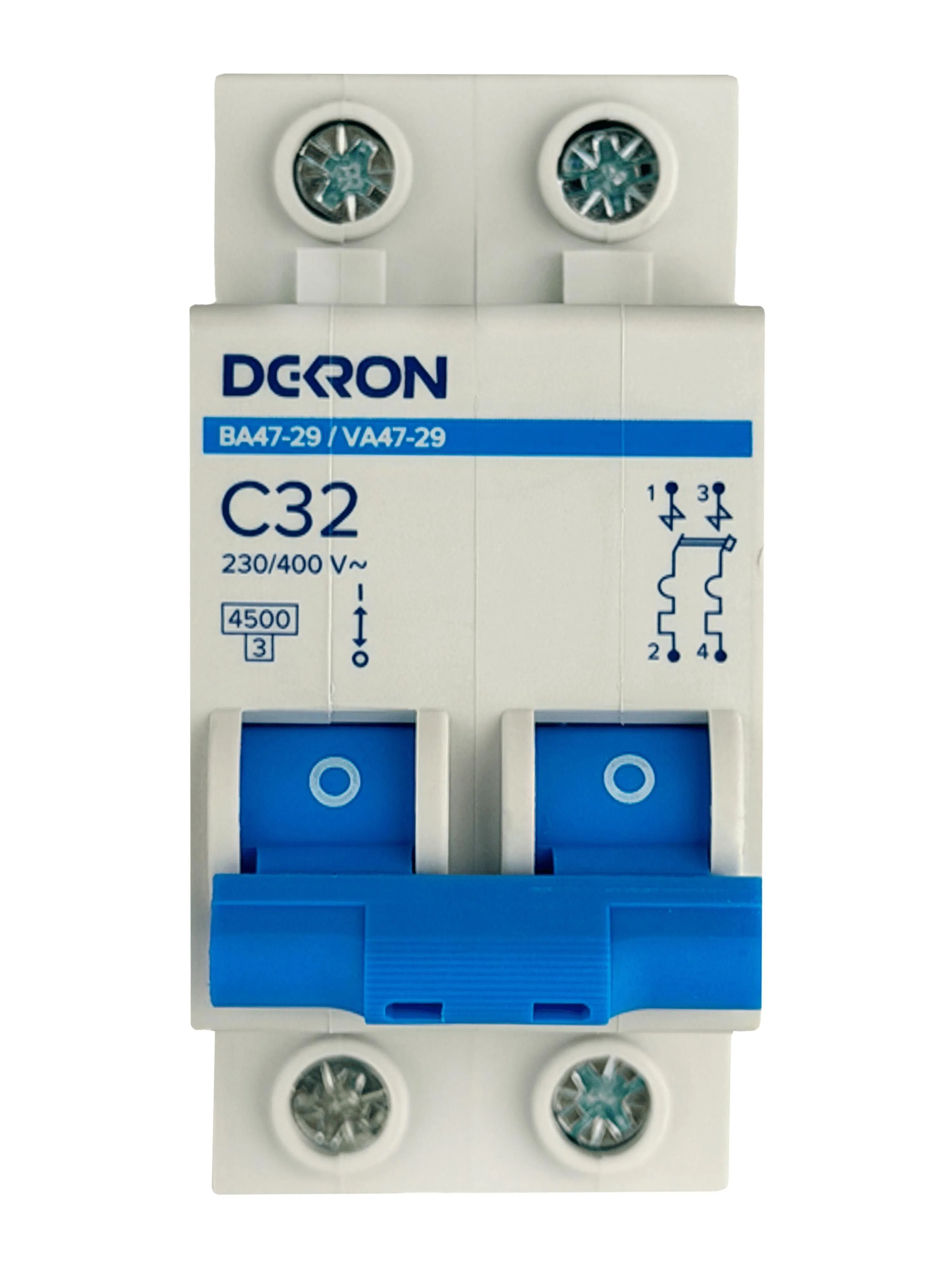 Автоматический выключатель ВА47-29 2P С32A 4,5кА