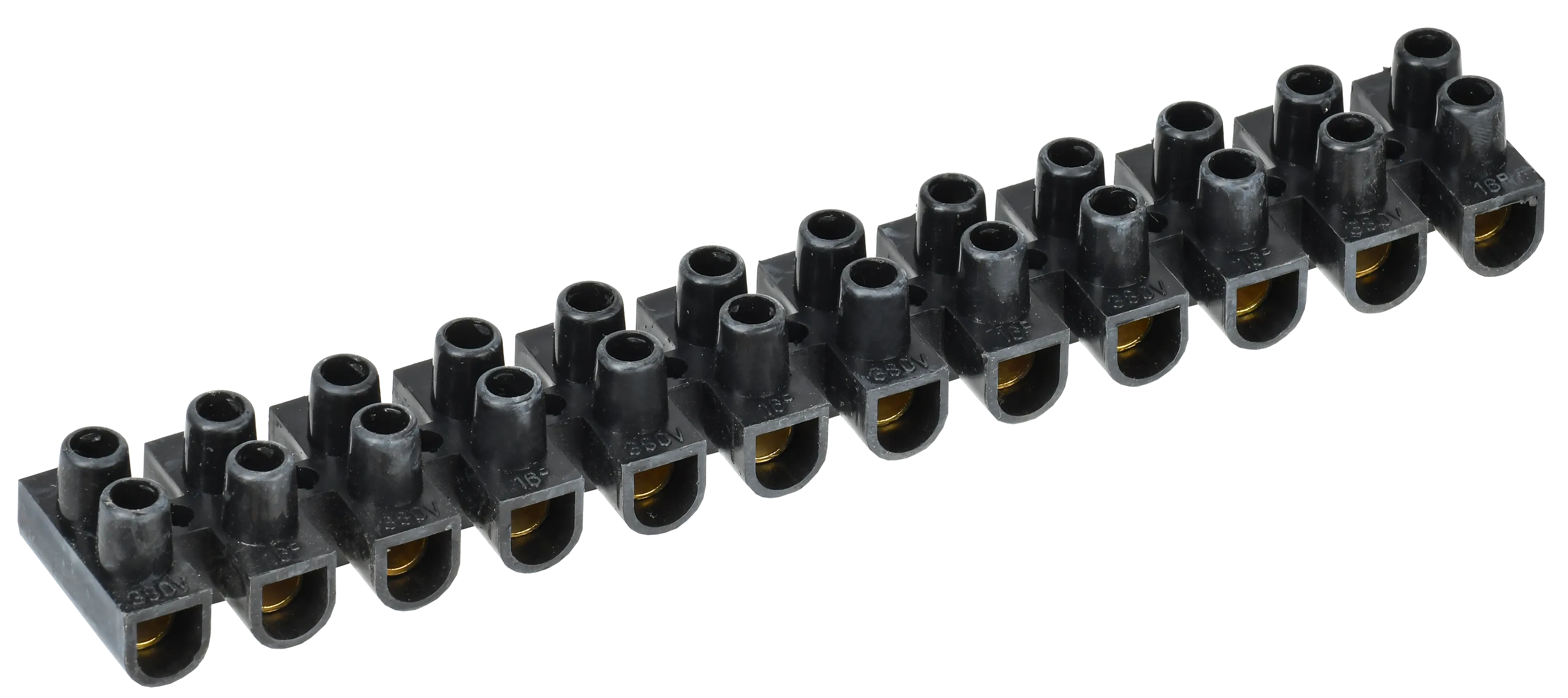 Зажим контактный винтовой ЗВИ-30 н/г 6,0-16мм2 12пар черный IEK