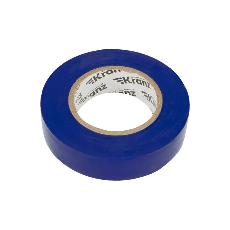 Изолента ПВХ 0,13х19мм, 25м, синяя KRANZ - Фото 4