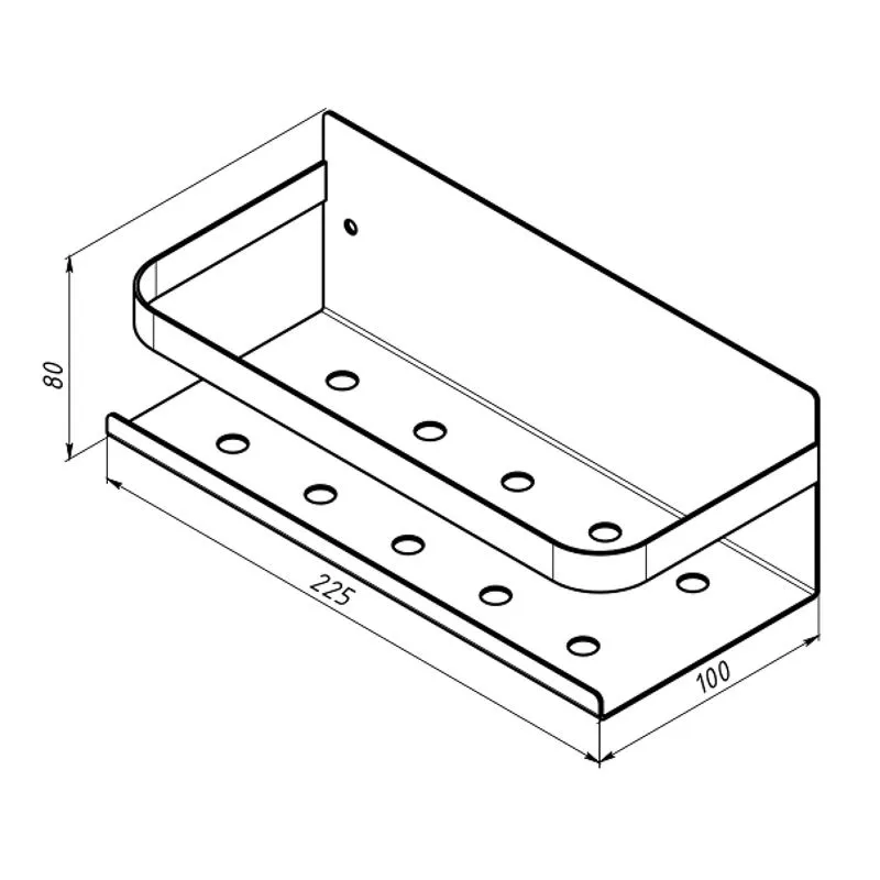 Кухонный органайзер, настенный, монтаж без сверления, белый REXANT - Фото 3
