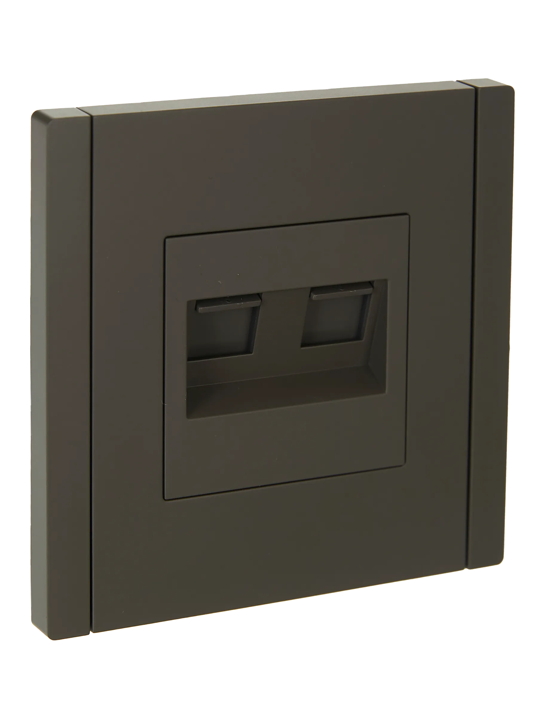 FORTE&PIANO Розетка двойная RJ11+RJ45 кат.5E FP335 серый IEK FP-KT20-O-1-K03