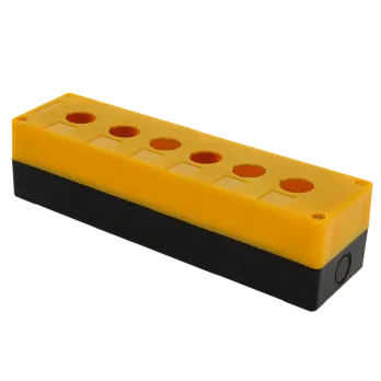 КП106 пластиковый 6 кнопок желтый EKF