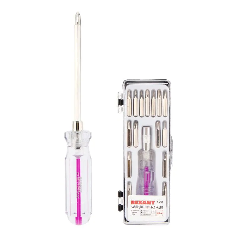 Набор отверток для точных работ + отвертка комбинированная REXANT - Фото 2