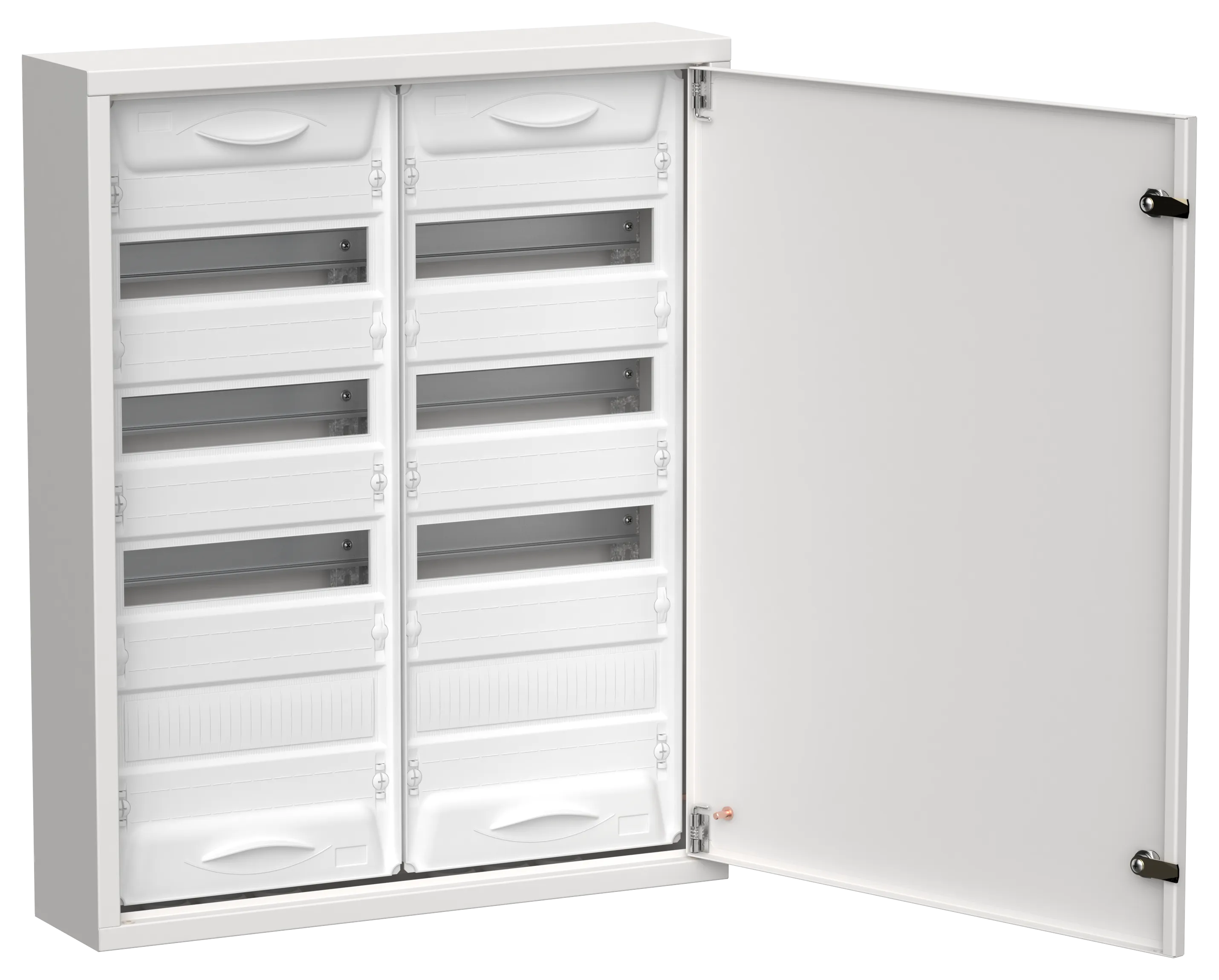 TITAN 5 Корпус металлический ЩРн-96 (2х48) 710х570х140мм IP31 белый (одна дверь) IEK