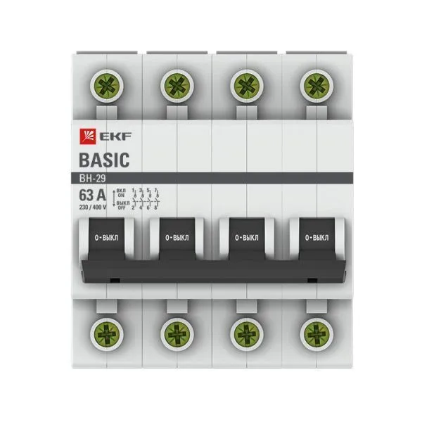 Выкл. нагрузки 4P 63А ВН-29 Basic - Фото 2