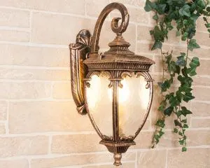 Светильник уличный настенный Andromeda D черное золото GLYF-8024D Elektrostandard a027996