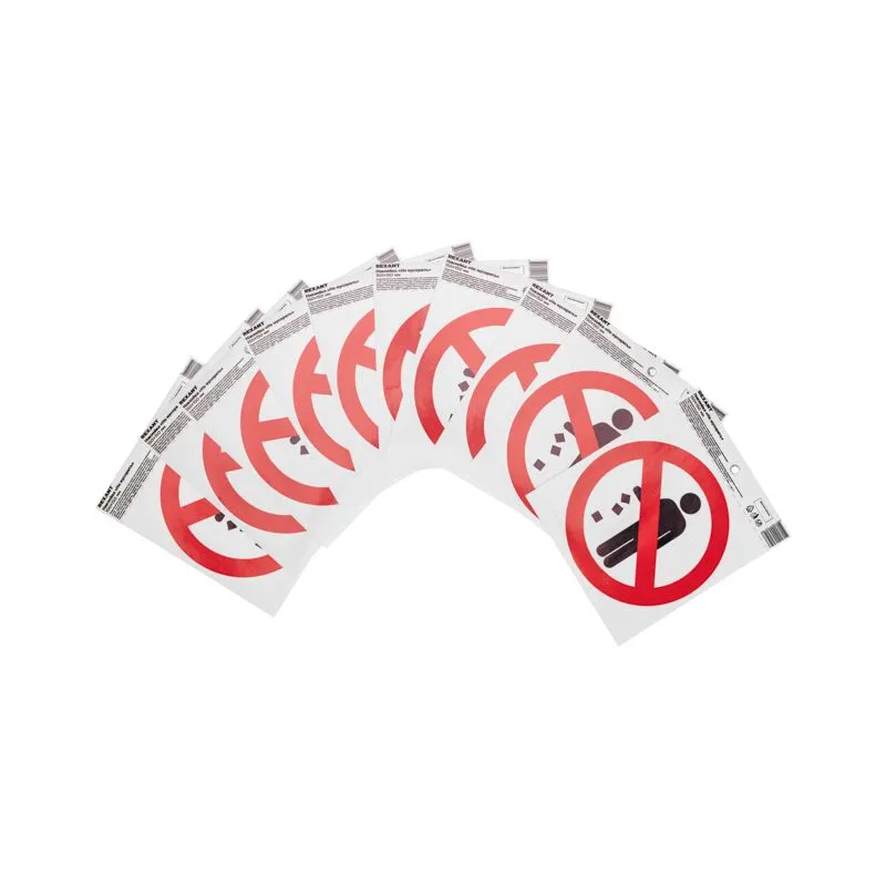 Наклейка запрещающий знак «Не мусорить» d-150 мм REXANT - Фото 2