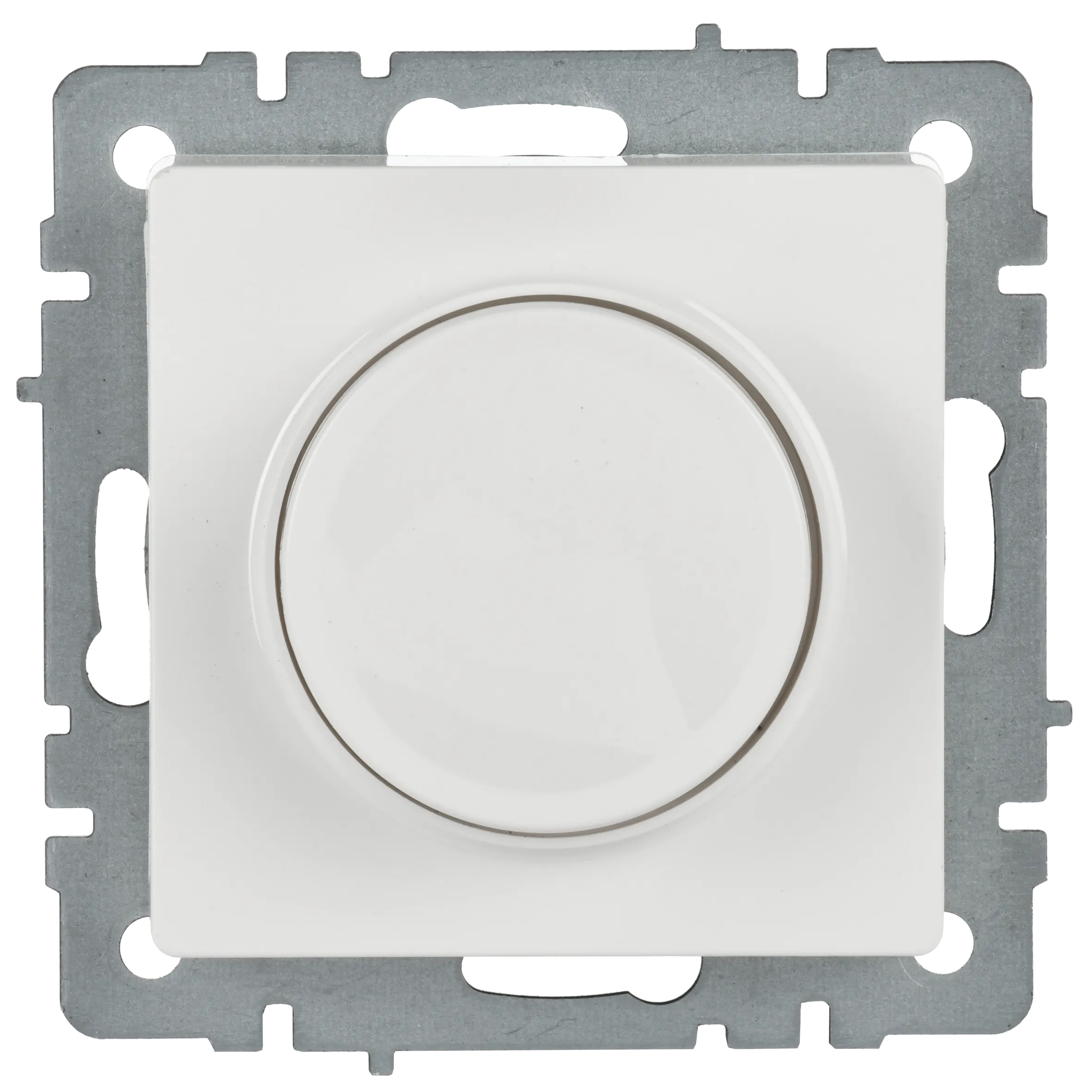 BRITE Светорегулятор поворотно-нажимной 600Вт СС10-1-0-БрБ белый IEK - Фото 3