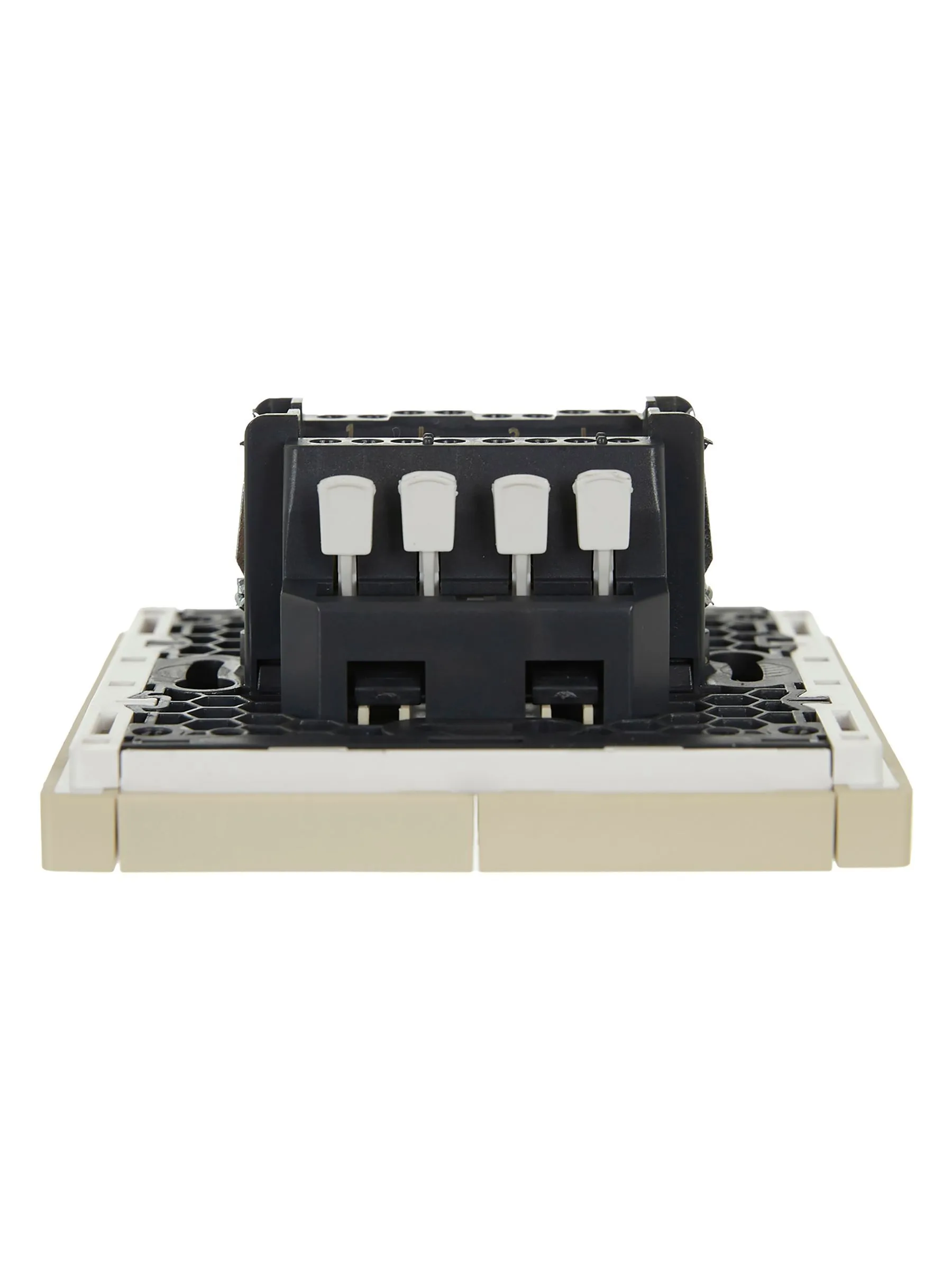 FORTE&PIANO Выключатель 2-клавишный проходной 10А FP407 ваниль IEK - Фото 4