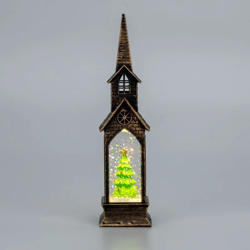 Светильник декоративный (фигура) Башня с эффектом снегопада и подсветкой NEON-NIGHT - Фото 3