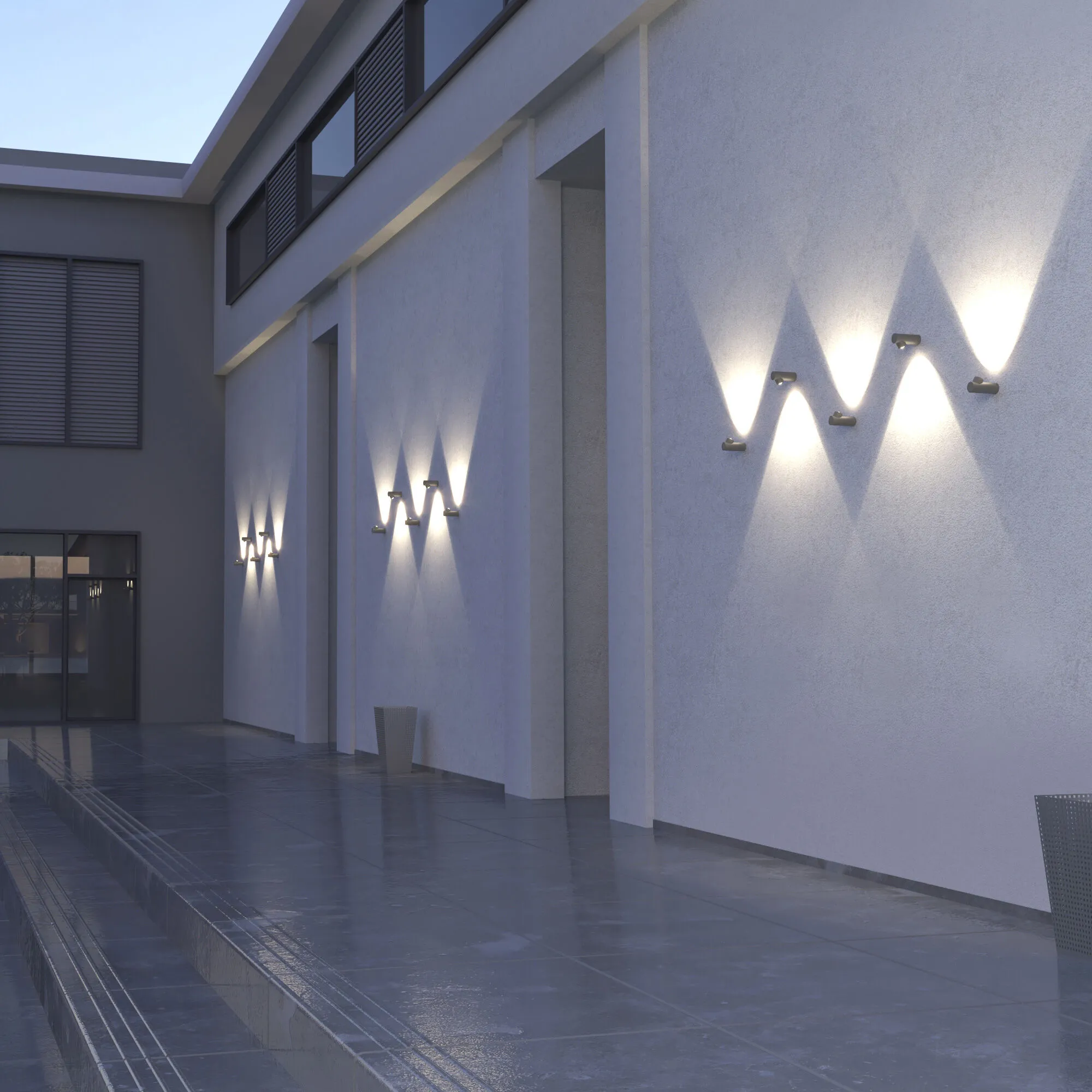 Светильник светодиодный уличный настенный Ray LED IP54 35134/W серый Elektrostandard - Фото 3