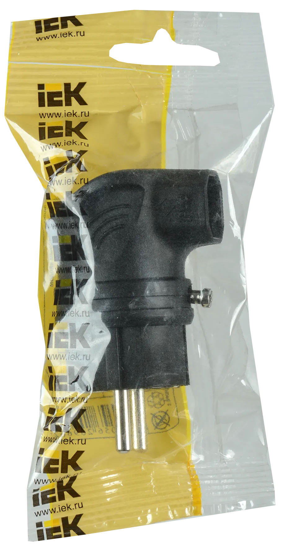 Вилка с боковым вводом ВБу3-1-0м IP44 ОМЕГА каучук IEK - Фото 2