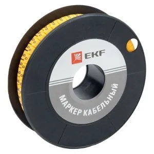 Маркер кабельный 1,5 мм2 "9" (1000 шт.) (ЕС-0) EKF plc-KM-1.5-9