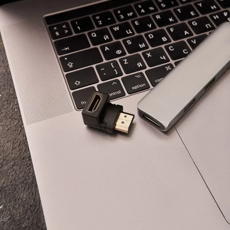Переходник аудио/видео, (гнездо HDMI - штекер HDMI), угловой, 1 шт. REXANT - Фото 2