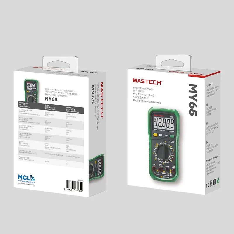 Универсальный мультиметр MY65N MASTECH - Фото 3