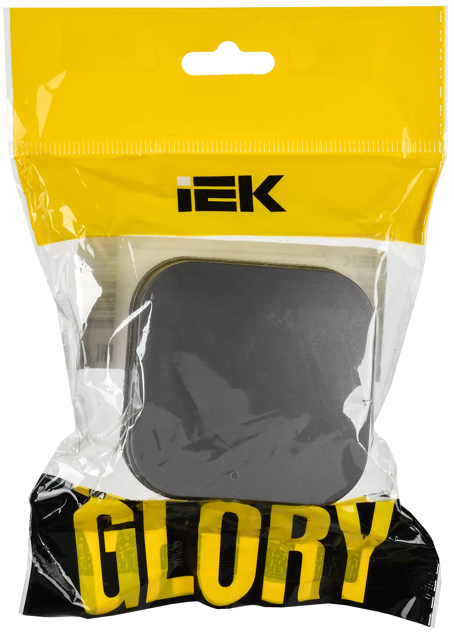 GLORY Выключатель 1-клавишный для открытой установки 10А ВС20-1-0-ХСм сталь матовый IEK - Фото 2