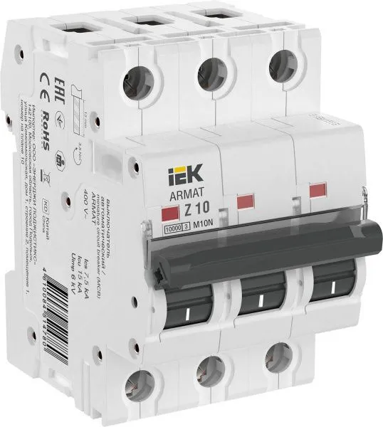 ARMAT Автоматический выключатель M10N 3P Z 10А IEK AR-M10N-3-Z010