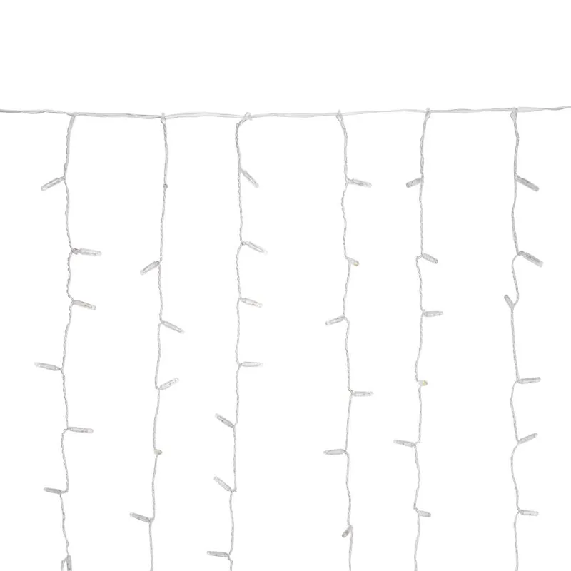 Гирлянда светодиодная Занавес 2х3м 448 LED ЖЕЛТЫЙ прозрачный ПВХ IP65 постоянное свечение 230В нужен блок 303-500-1 NEON-NIGHT - Фото 2