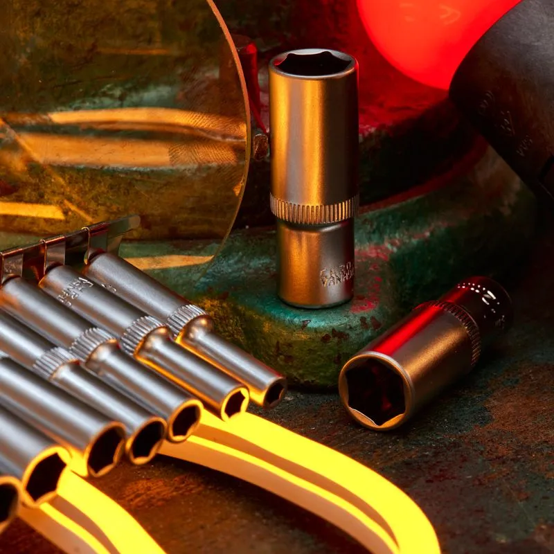 Набор удлиненных торцевых головок 1/4, шестигранные, CrV, 10 шт., 4-13мм REXANT - Фото 2