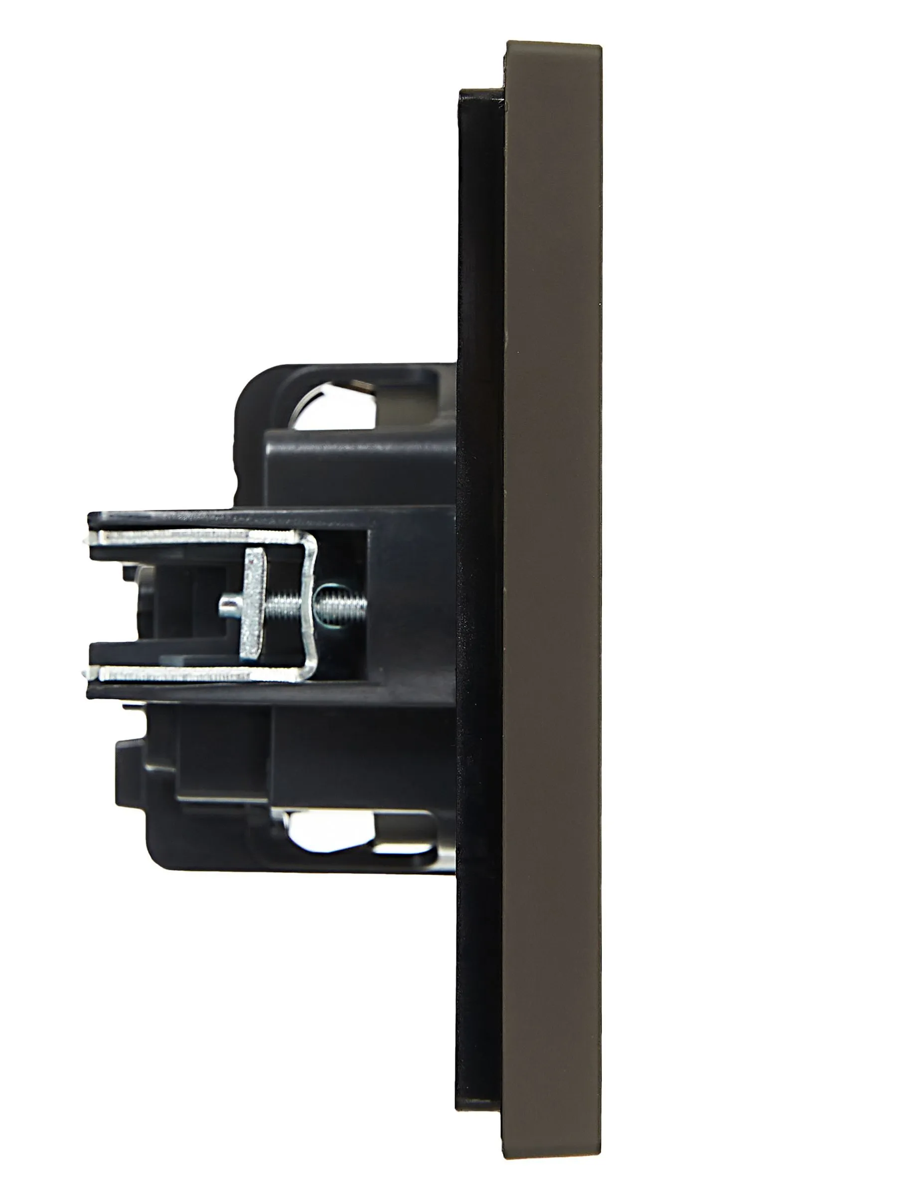 FORTE&PIANO Розетка 1-местная с заземлением с защитными шторками винтовое крепление 16А FP315 серый IEK - Фото 4