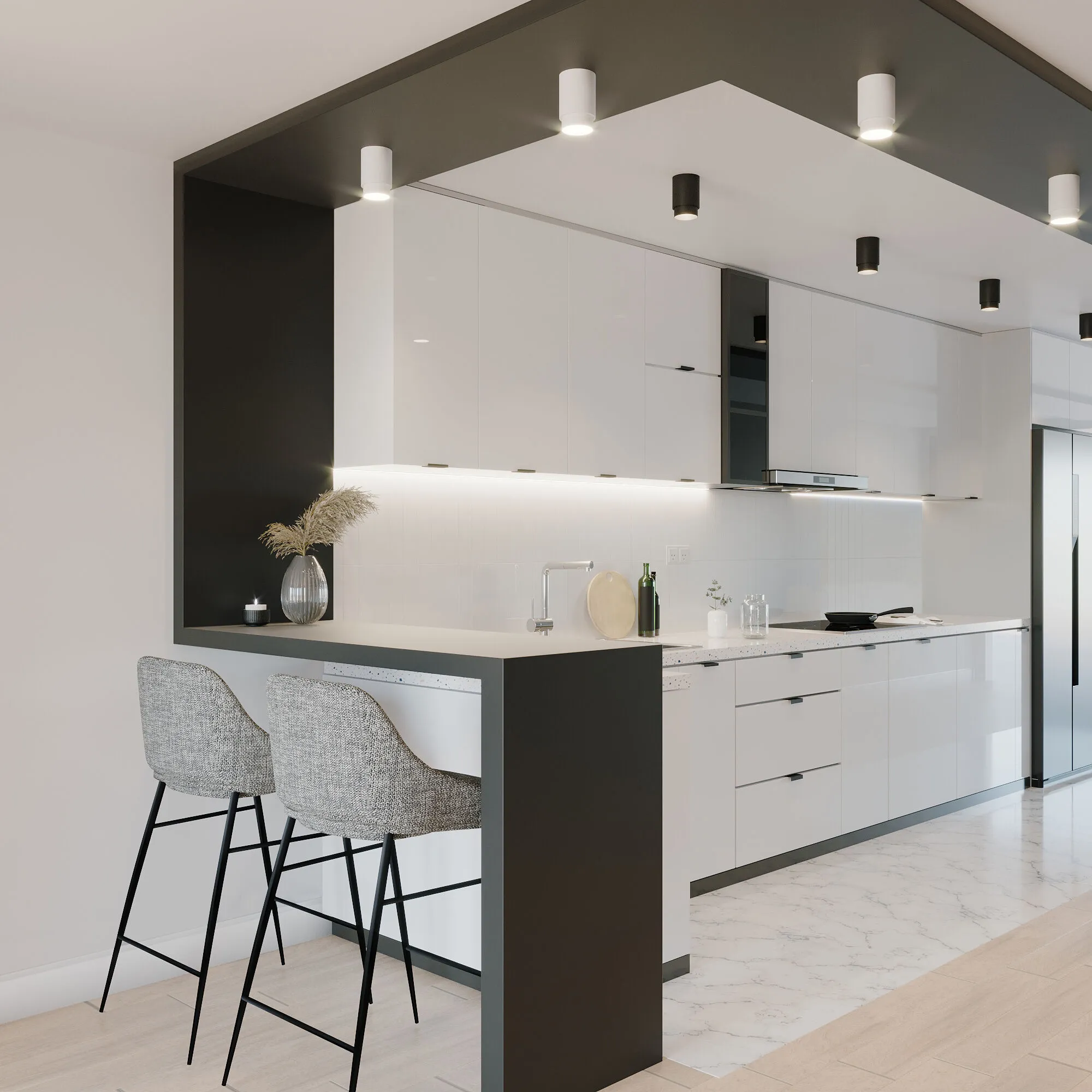 Накладной светодиодный светильник Cors 25032/LED 10W 4200K чёрный Elektrostandard - Фото 2