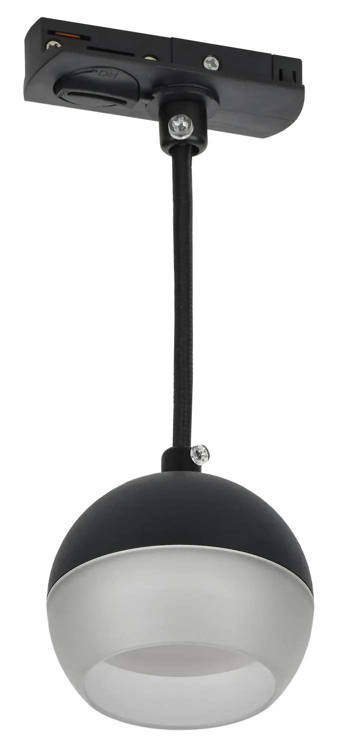 LIGHTING Светильник 4119 декоративный трековый подвесной под лампу GX53 черный IEK LT-UCB0-4119-GX53-1-K02