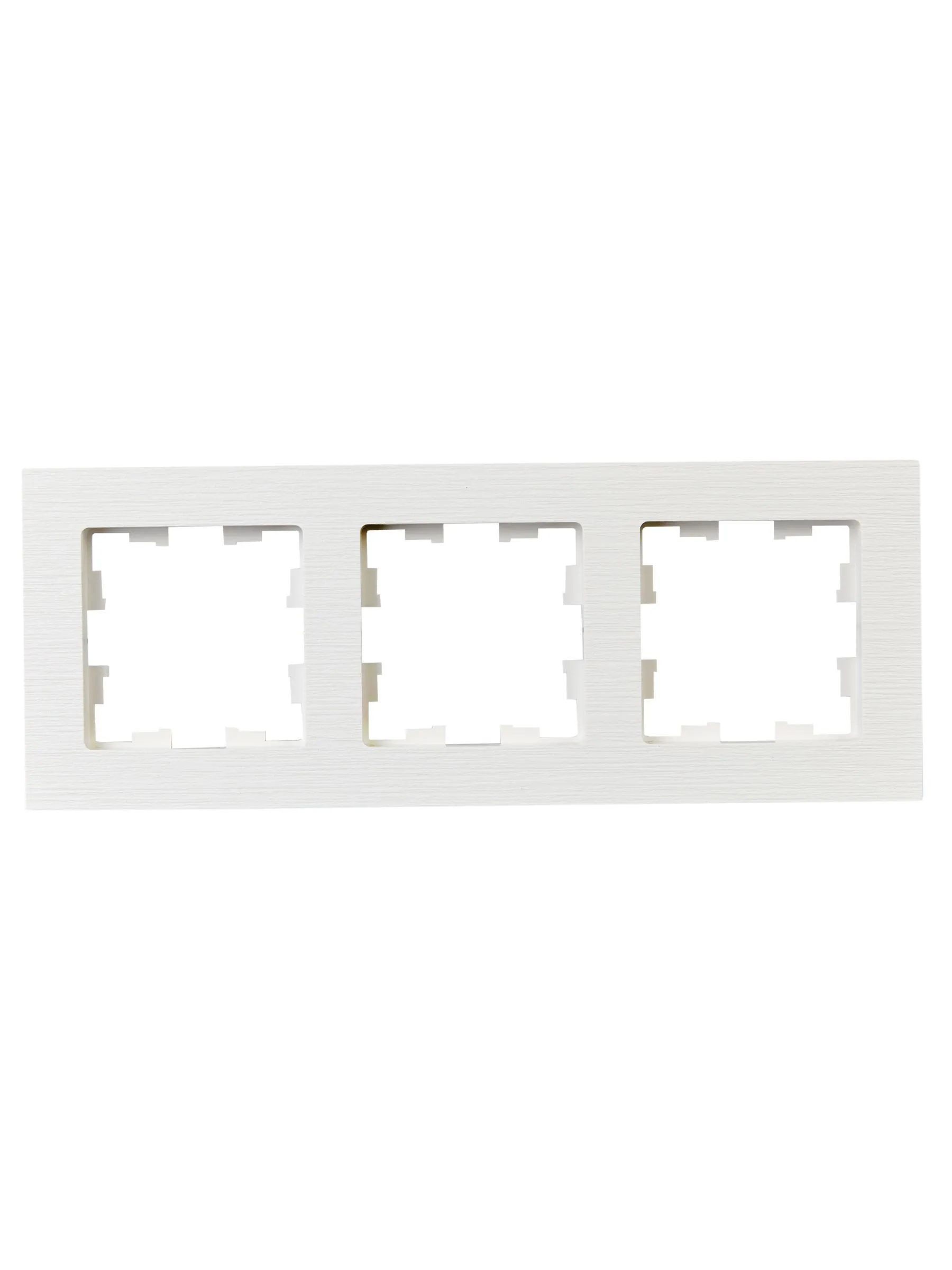 BRITE Рамка 3-местная РУ-3-Бр белый рифленый IEK - Фото 4