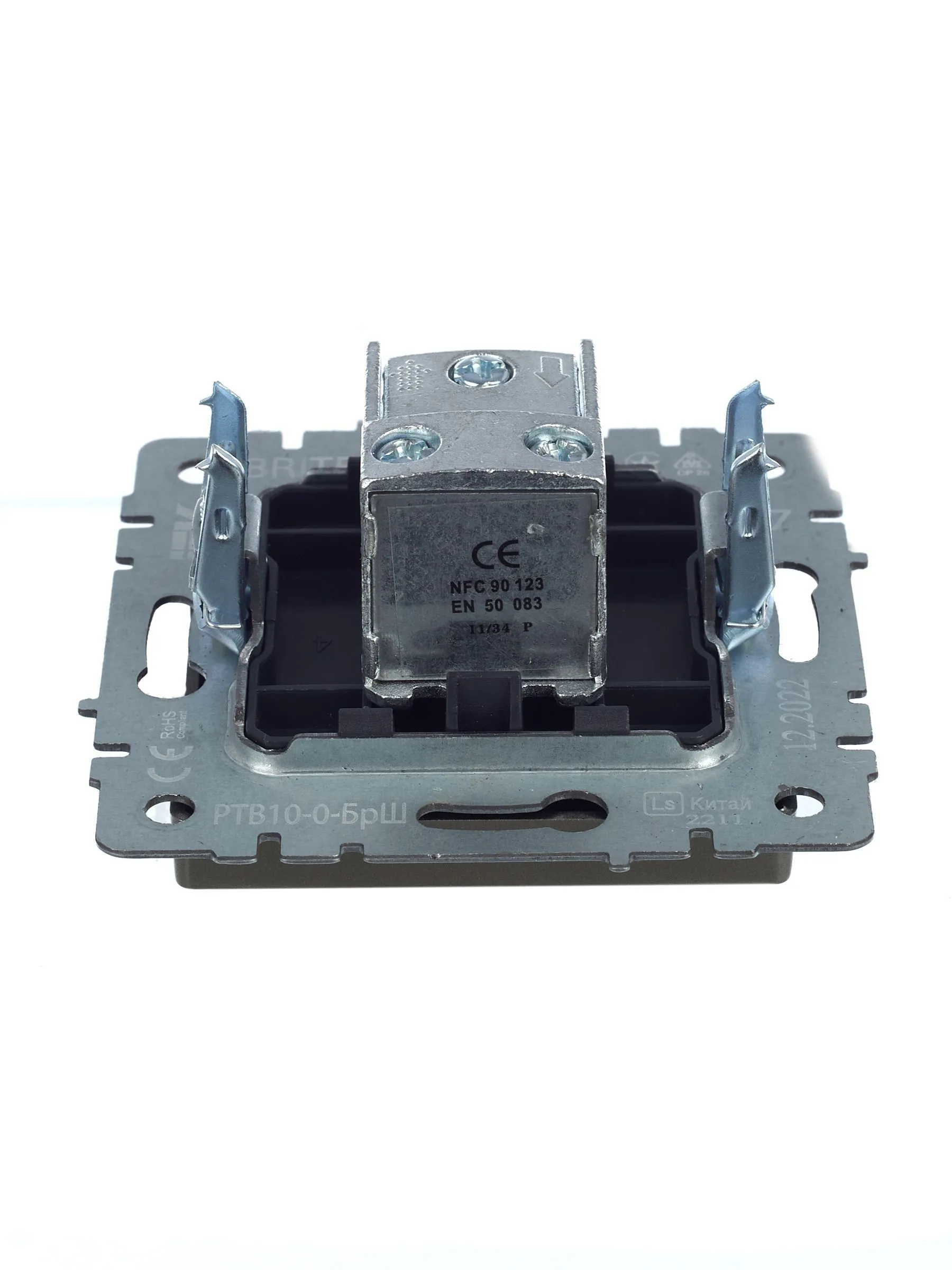 BRITE Розетка TV проходная РТВ10-0-БрШ шампань IEK - Фото 7