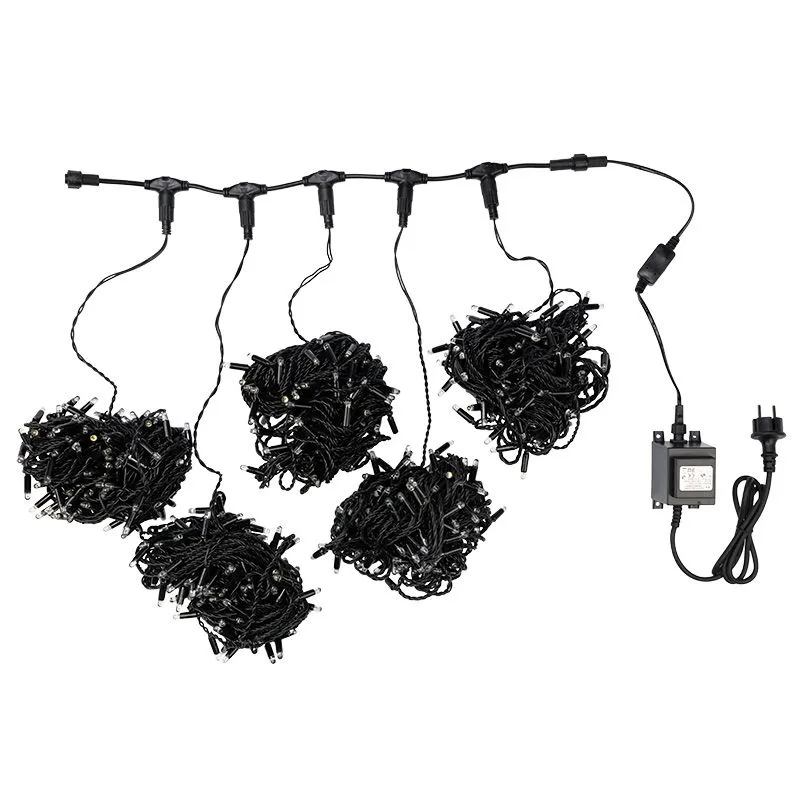 Гирлянда LED ClipLight 24V, 5 нитей по 20 метров, цвет диодов Желтый, Flashing (Белый) - Фото 4