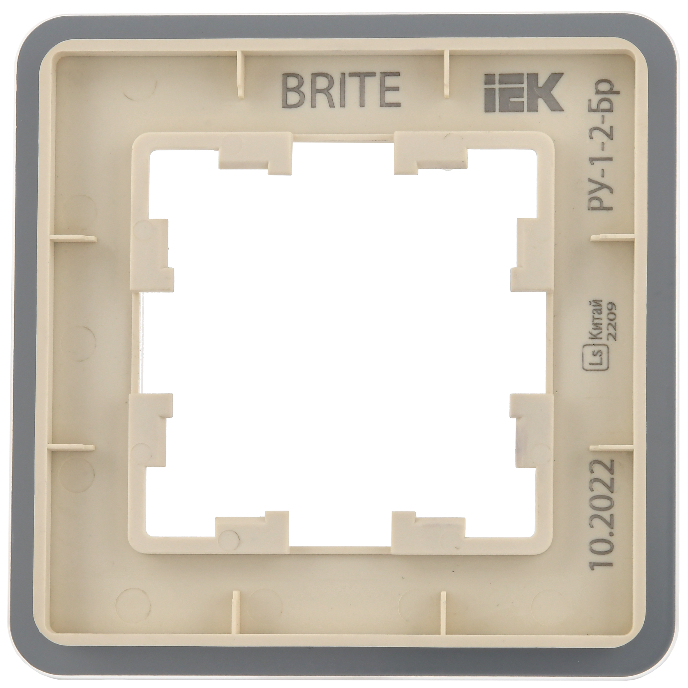 BRITE Рамка 1-местная РУ-1-2-Бр стекло песчаный RE IEK - Фото 7