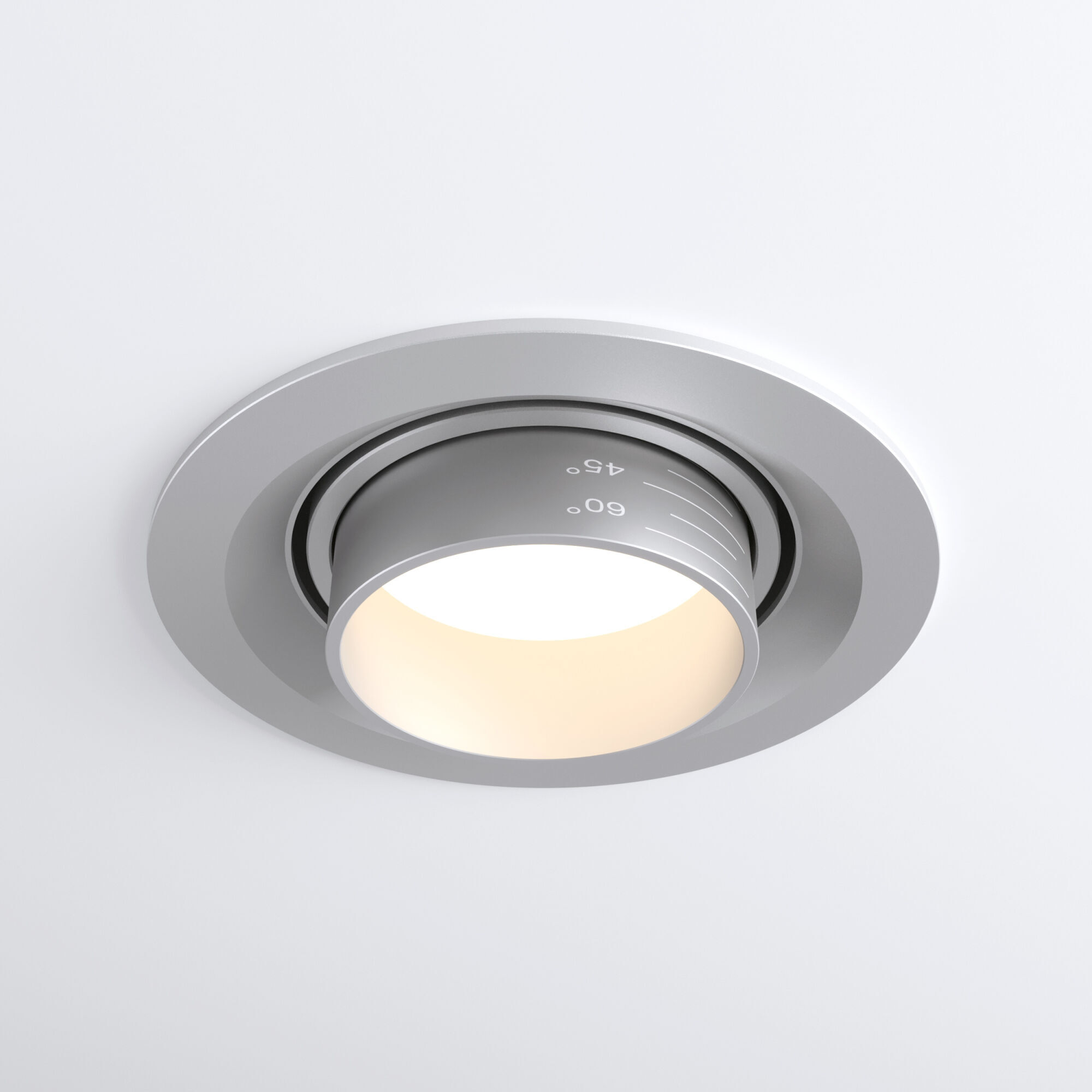 Светильник светодиодный встраиваемый с регулировкой угла освещения 9919 LED 10W 4200K серебро Elektr