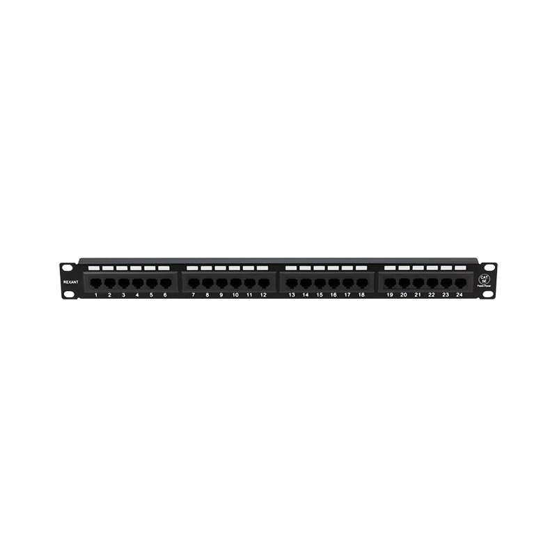 Панель коммутационная 19", 1U, 24 порта, UTP, RJ-45, CAT 5e REXANT - Фото 2