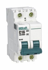Выключатель автоматический модульный 2п D 63А 4.5кА ВА-101 DEKraft 11120DEK