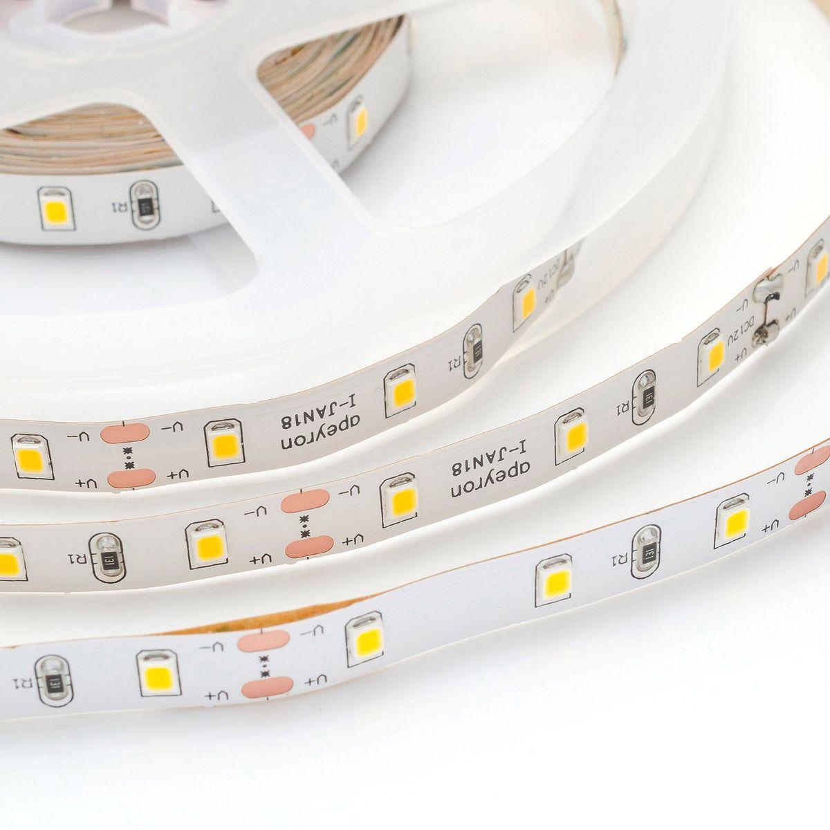 Лента светодиодная СТ smd3528 60д/м 12В 3000К IP20 5м Apeyron - Фото 15