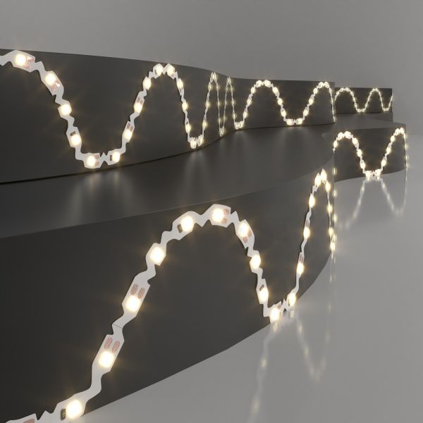 Лента светодиодная гибкая 12V 6W 60 Led S 2835 P20 теплый белый Elektrostandard