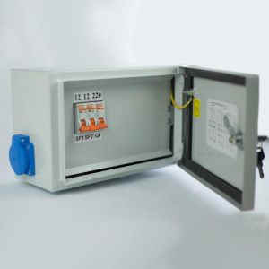 Ящик с понижающим трансформатором ЯТП 0.25 220/12В (2 авт. выкл.) IP54 DEKRON DEK07702-0001